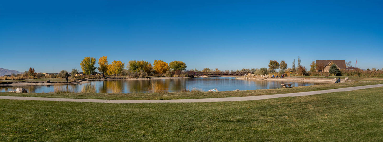 West Davis panoramic View of Wetlands